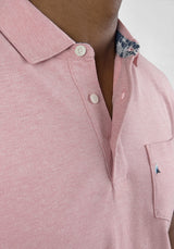 Tailor Vintage Dusty Rose Airotec Birdseye Pique Polo