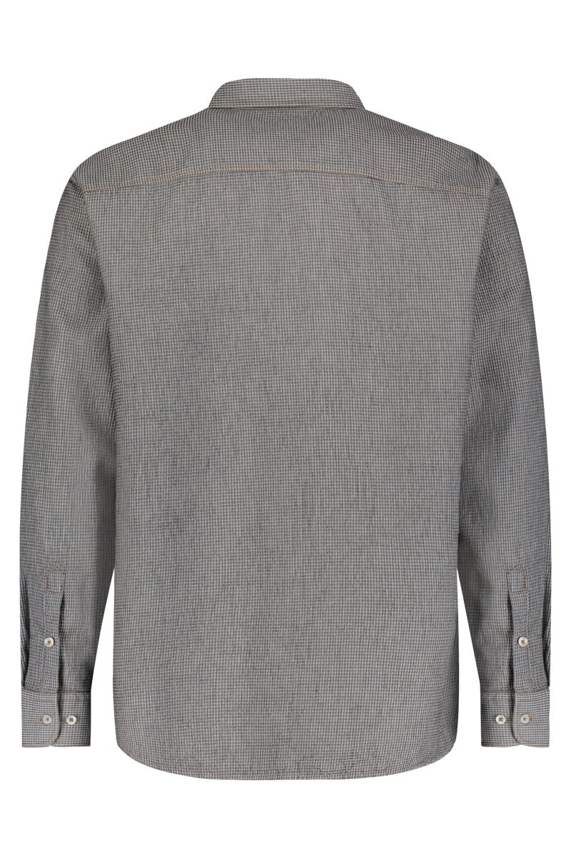 Wholesale,American Heritage, American Heritage Grey Vintage Washed Waffle Shirt, Grey, Large-47-TagL