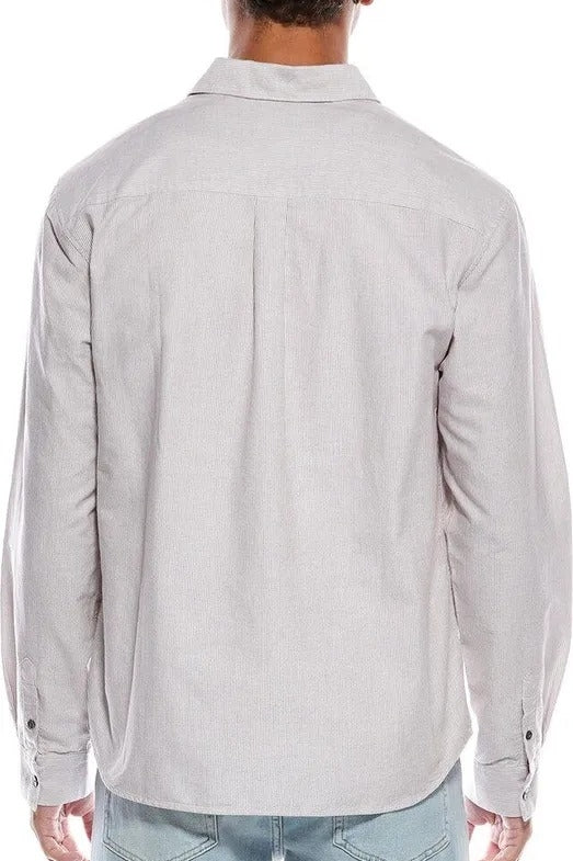 Wholesale,FRAME, FRAME Brown/White Striped  Shirt, Brown, Small-42-TagS