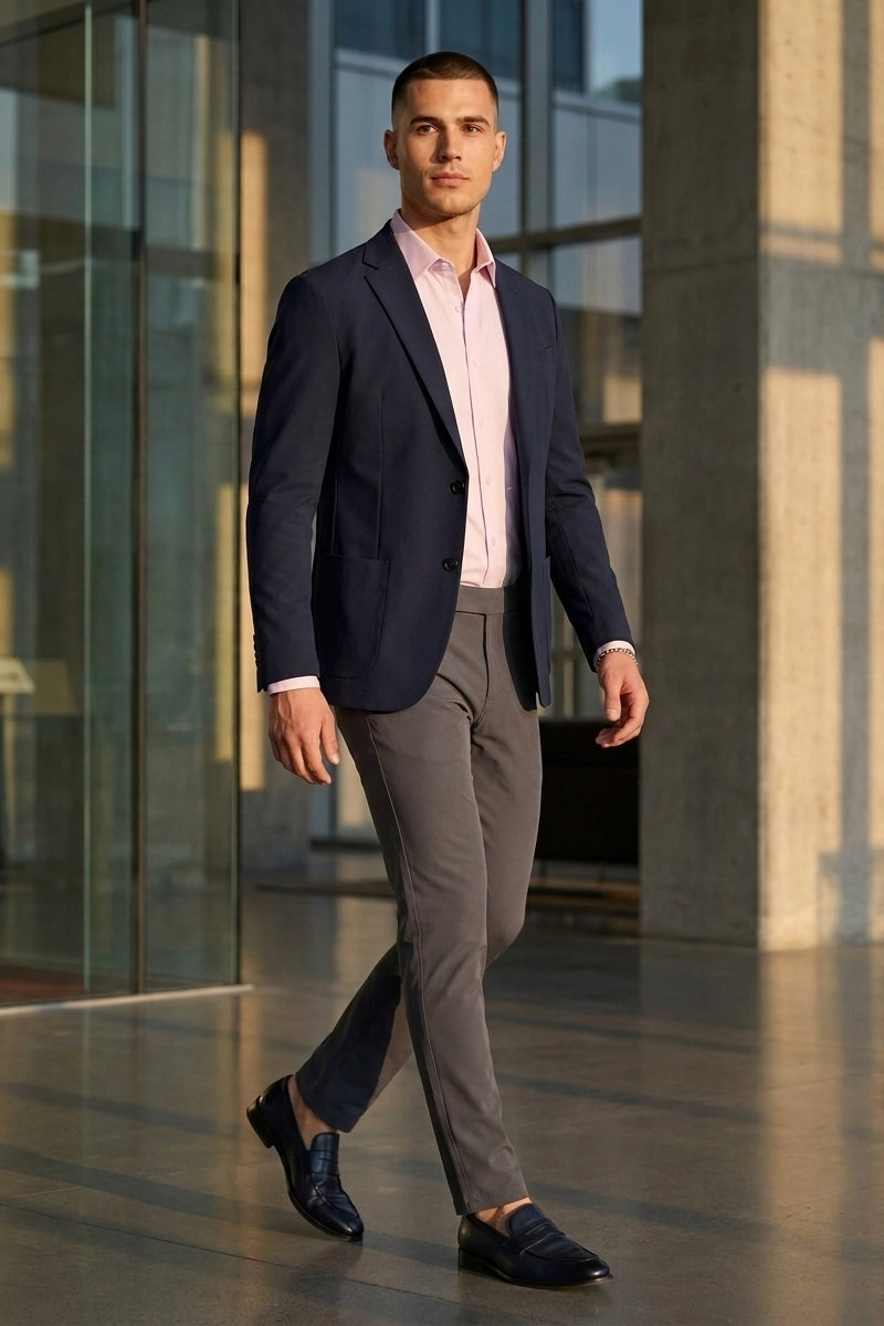 Wholesale,American Heritage, American Heritage Navy 4-way Stretch Performance Blazer, Blue, Medium-42-TagMSmall-40-TagSLarge-44-TagLExtra Large-46-TagXLExtra Extra Large-48-TagXXL