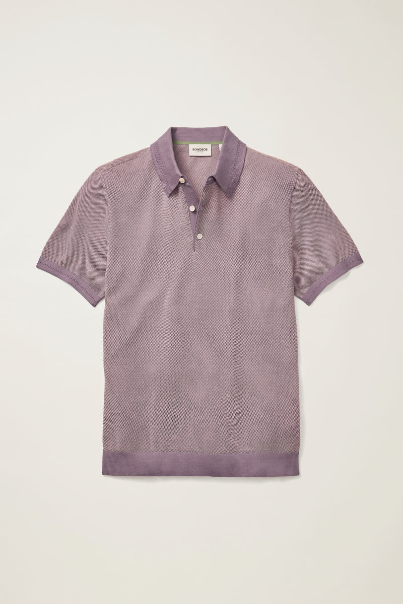 Wholesale,Bonobos, Bonobos Purple Two Tone Textured Sweater Polo, Purple, Extra Large-48-TagXL