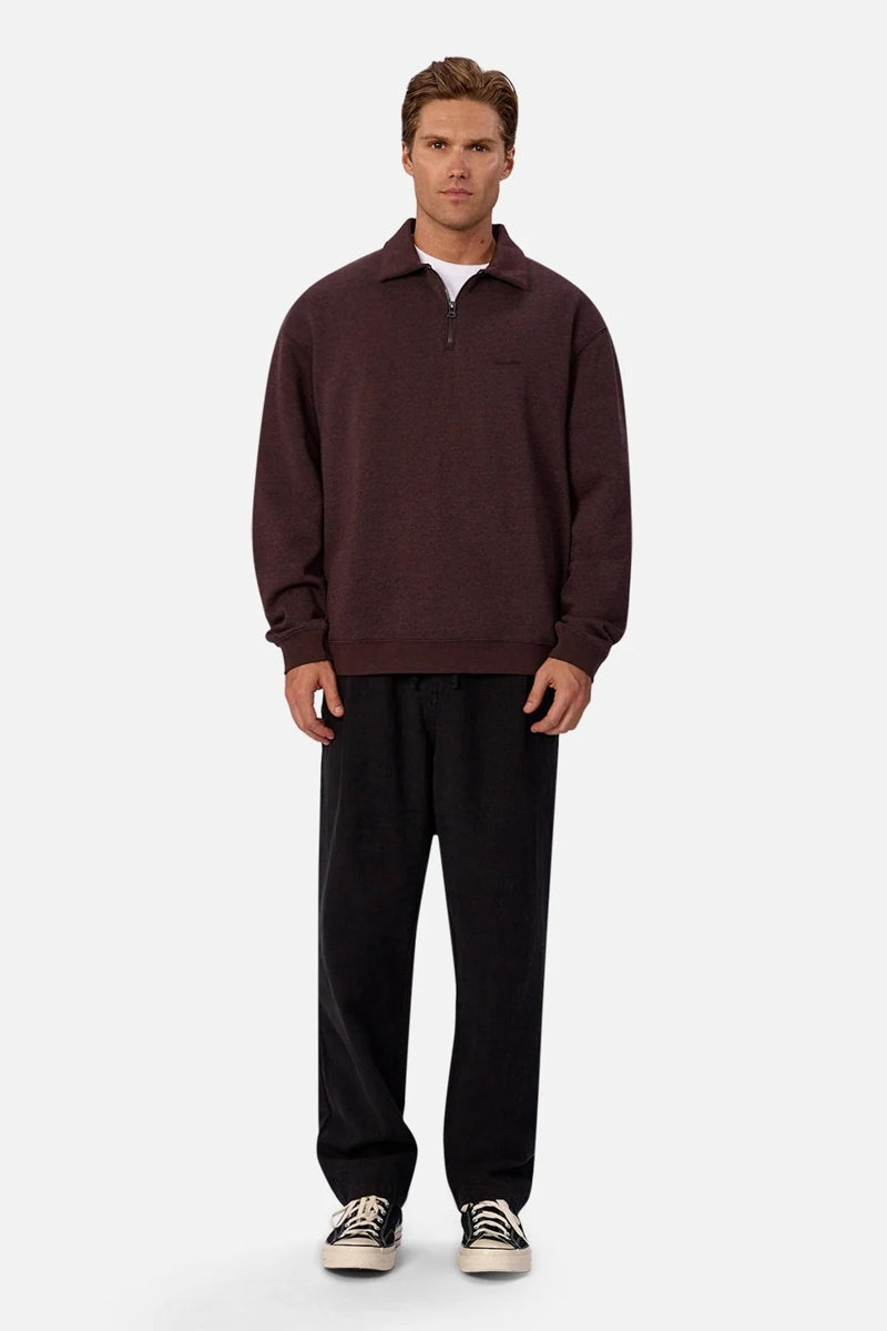 Wholesale,INDUSTRIE AUSTRALIA, INDUSTRIE AUSTRALIA Brown Knit Qtr Zip, Brown, Small-45-TagSMedium-47-TagMLarge-49-TagLExtra Large-51-TagXL