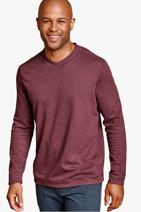 Wholesale,Johnston & Murphy, Johnston & Murphy Red Reversible V-neck Sweatshirt, Red, Extra Extra Large-54-TagXXL