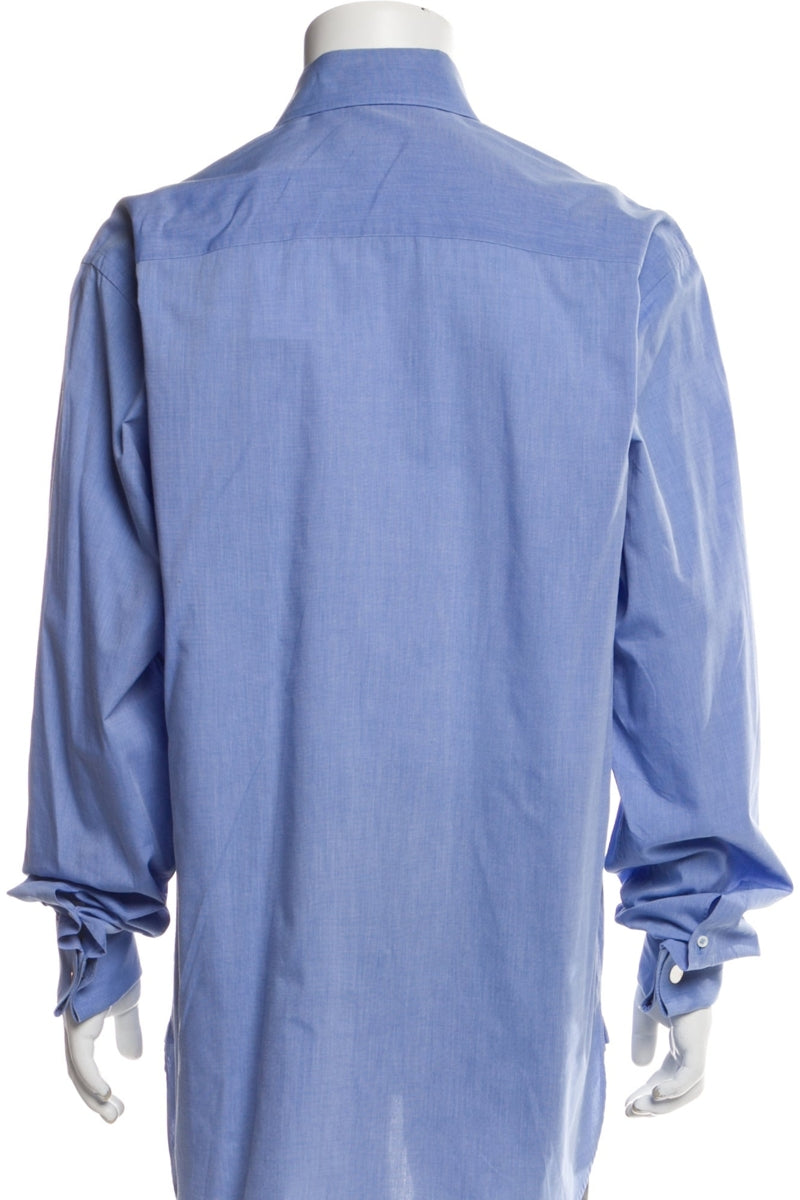 RealReal,Giorgio Armani, Giorgio Armani Blue Long Sleeve Dress Shirt, Blue, Large-46-TagXL