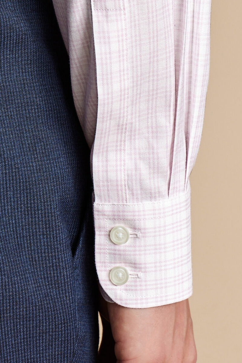 Wholesale,Charles Tyrwhitt, Charles Tyrwhitt Pink Twill Triple Check Shirt, Pink, Medium-44-Tag16