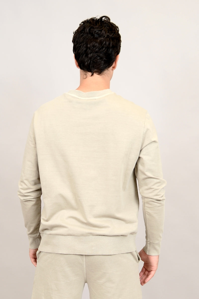 Wholesale,HEDGE, HEDGE Clay French Terry Oversized Crewneck Sweatshirt, Tan, Large-48-TagL