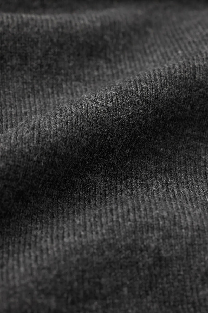 Direct From Brand,FYNE, FYNE Dark Grey Knit Henley, Grey, Medium-41-TagM