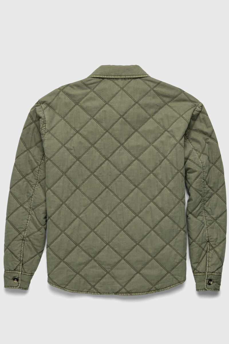 Wholesale,Surfside Supply, Surfside Supply Green Quilted Garment Washed Shacket, Green, Medium-46-TagM