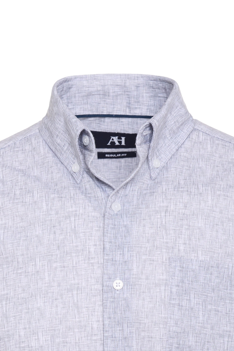 Wholesale,American Heritage, American Heritage Melange Grey Double Faced Knit Shirt, Grey, Large-47-TagL