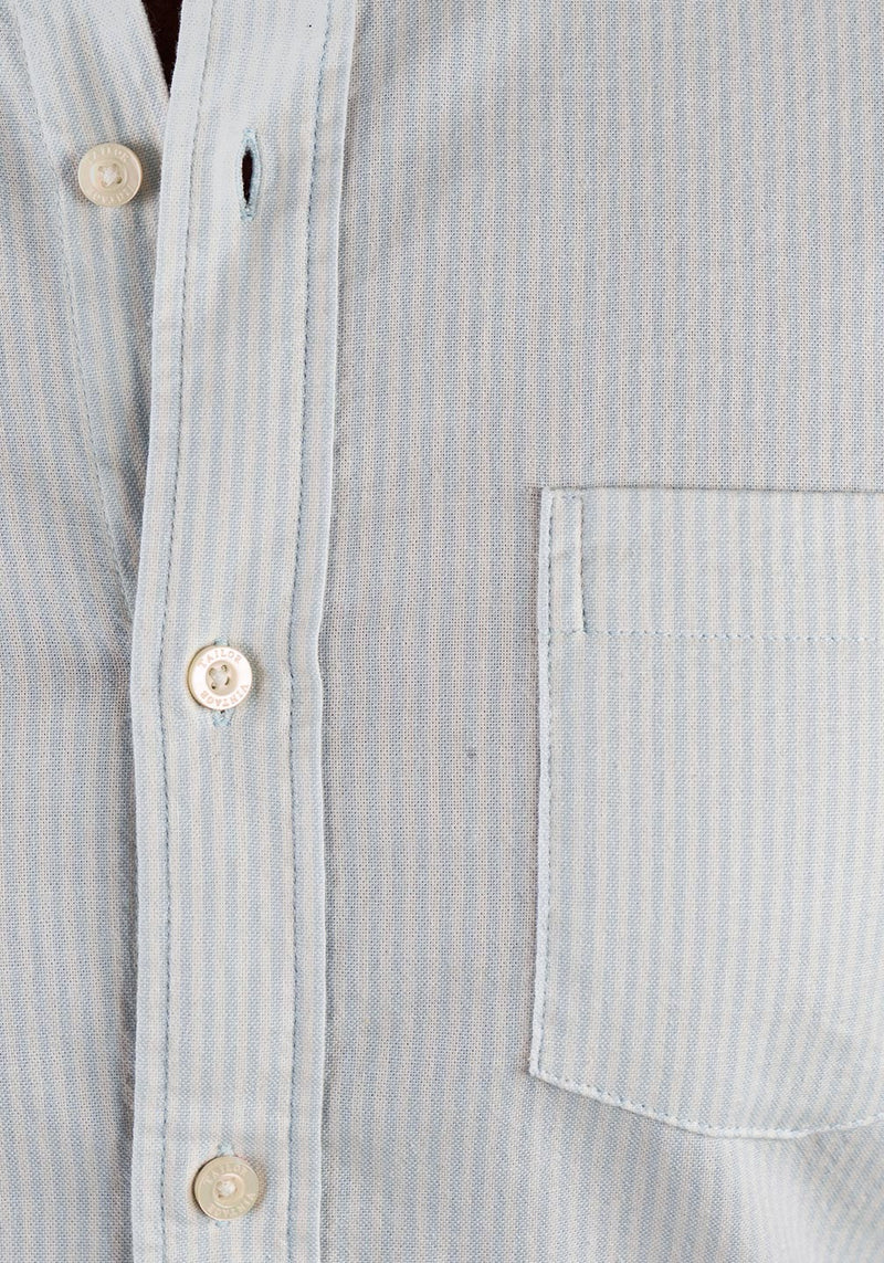 Brand Partner,Tailor Vintage, Tailor Vintage Sky Blue/White Stripe Airotec Stretch Long Sleeve Shirt, Blue, Medium-44-TagMExtra Large-51-TagXLExtra Extra Large-55-TagXXLLarge-47-TagL