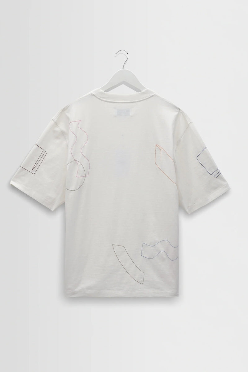 Wholesale,Wax London, Wax London Ecru Organic Cotton Embroidered Shapes T-Shirt, Cream, Small-44-TagSMedium-46-TagMLarge-48-TagLExtra Large-50-TagXLExtra Extra Large-52-TagXXL
