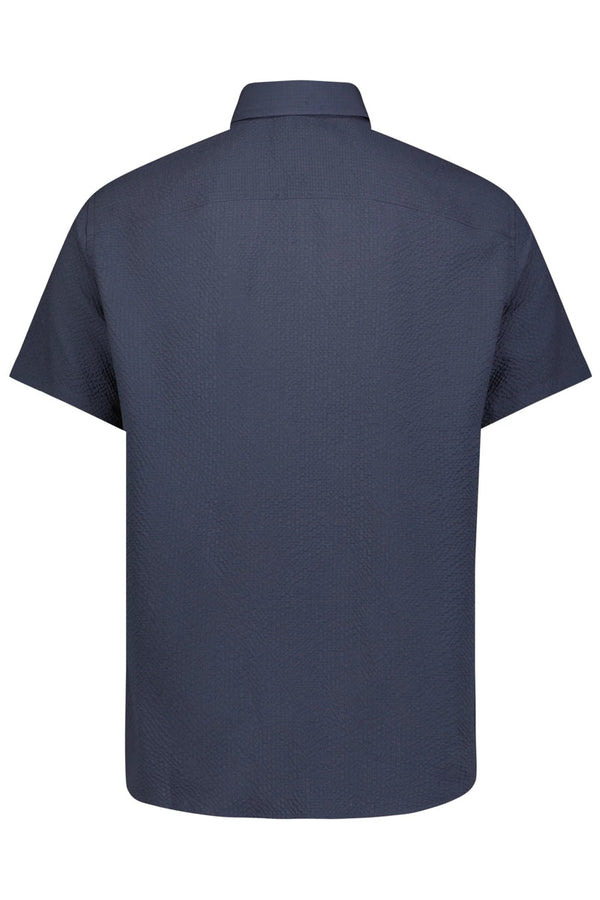 American Heritage Navy Seersucker Stretch Shirt