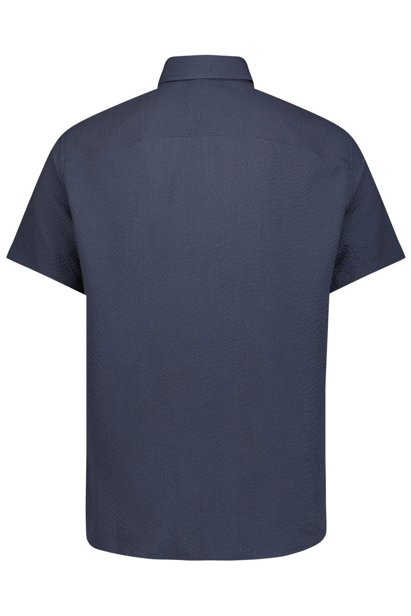 Wholesale,American Heritage, American Heritage Navy Seersucker Stretch Shirt, Blue, Extra Large-52-TagXL