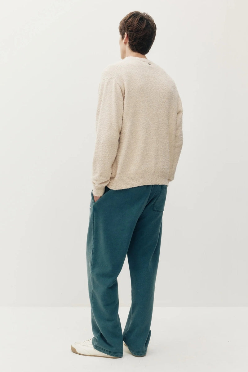 Wholesale,Kuwalla Tee, Kuwalla Tee Cream Boucle Knit Crew Sweater, Cream, Small-42-TagSMedium-45-TagMLarge-47-TagLExtra Large-49-TagXLExtra Extra Large-52-TagXXL