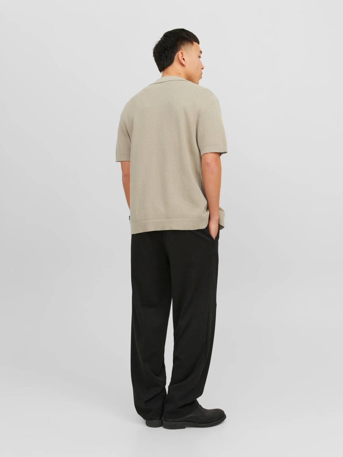 Wholesale,Jack & Jones, Jack & Jones Beige Knit Short Sleeve Shirt, Tan, Extra Large-46-TagXXL