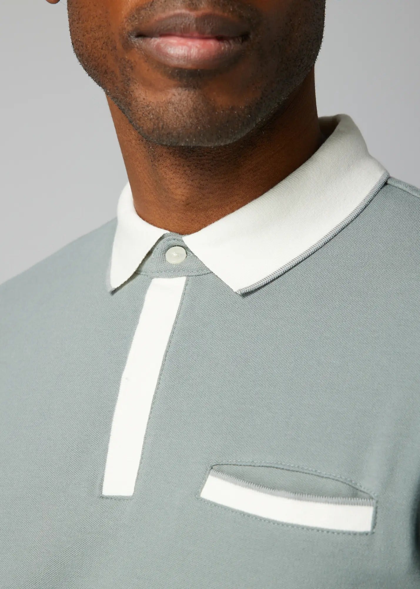 Faire,Julian & Mark, Julian & Mark Pastel Green Short Sleeve Polo with Contrast White Details, Green, Extra Extra Large-51-TagXXLExtra Large-46-TagXLSmall-38-TagSExtra Extra Large-52-TagXXLMedium-41-TagMLarge-44-TagLExtra Large-47-TagXL