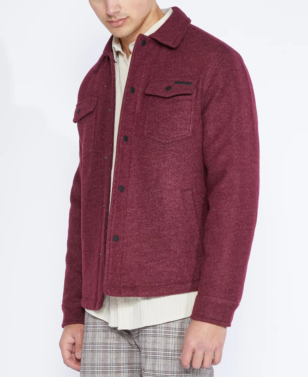 Wholesale,Civil Society, Civil Society Mulberry Red Fleece Jacket, Red, Medium-45-TagM
