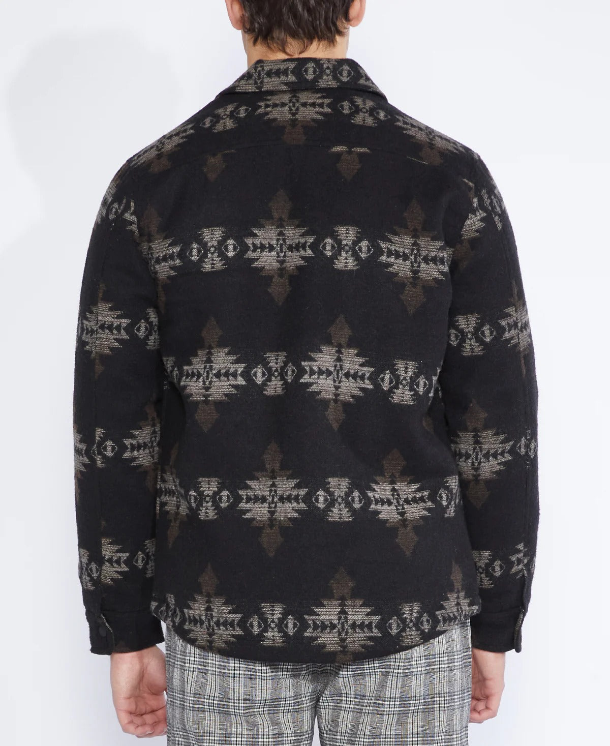 Wholesale,Civil Society, Civil Society Black Jacquard Shirt Jacket, Black, Extra Extra Large-52-TagXXLExtra Large-49-TagXLLarge-47-TagLMedium-45-TagMSmall-42-TagS