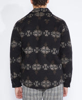 Civil Society Black Jacquard Shirt Jacket