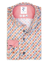 R2 Amsterdam Multicolor Cup Print Cotton Shirt