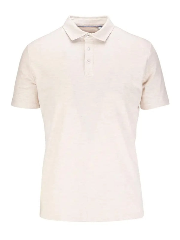 Guide London Pink Jacquard Short Sleeve Polo