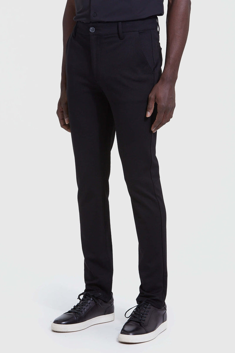 True Classic Black 4-way Stretch Pant