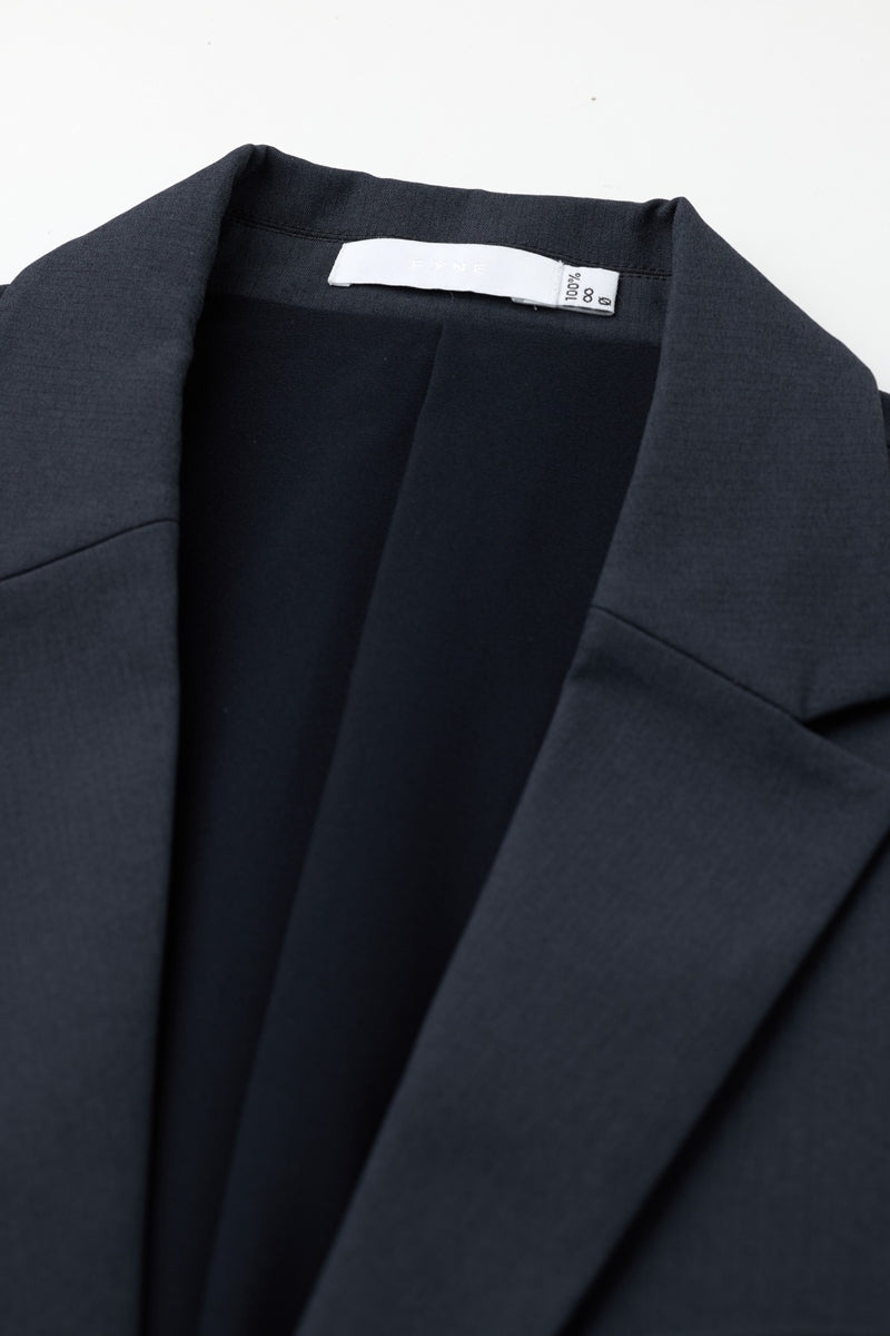 Direct From Brand,FYNE, FYNE Dark Blue Striped Water-Repellent Blazer, Blue, Large-43-TagL