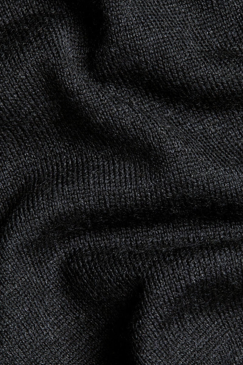 Wholesale,Charles Tyrwhitt, Charles Tyrwhitt Black Pure Merino Wool Button Neck Pullover, Black, Extra Extra Large-51-TagXXL
