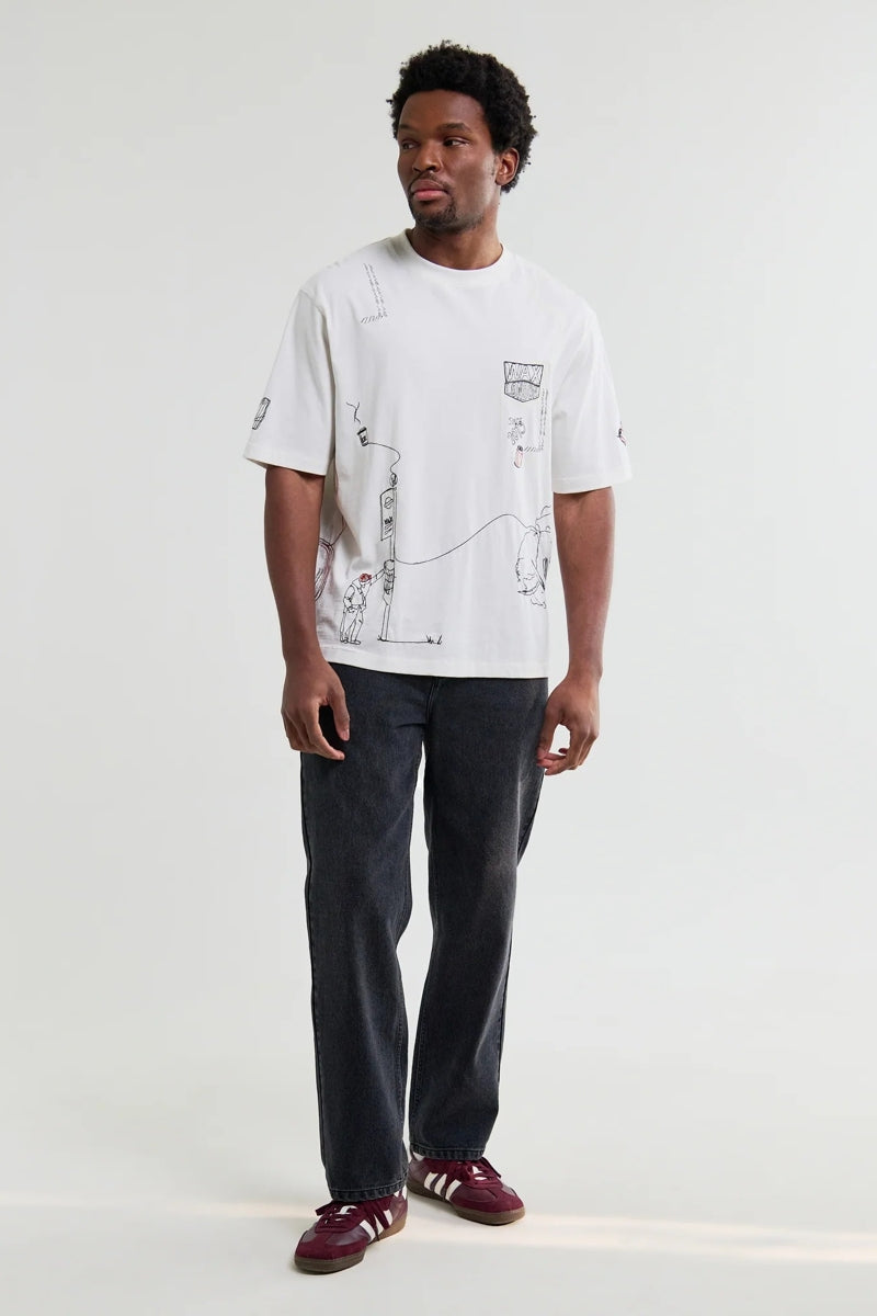 Wholesale,Wax London, Wax London Off White Organic Cotton London Graphic T-Shirt, White, Extra Large-50-TagXL