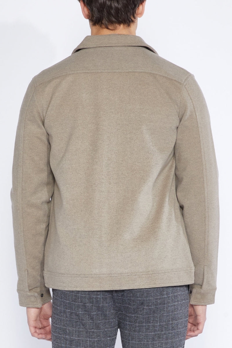 Wholesale,Civil Society, Civil Society Heather Khaki Trucker Jacket, Tan, Large-46-TagL