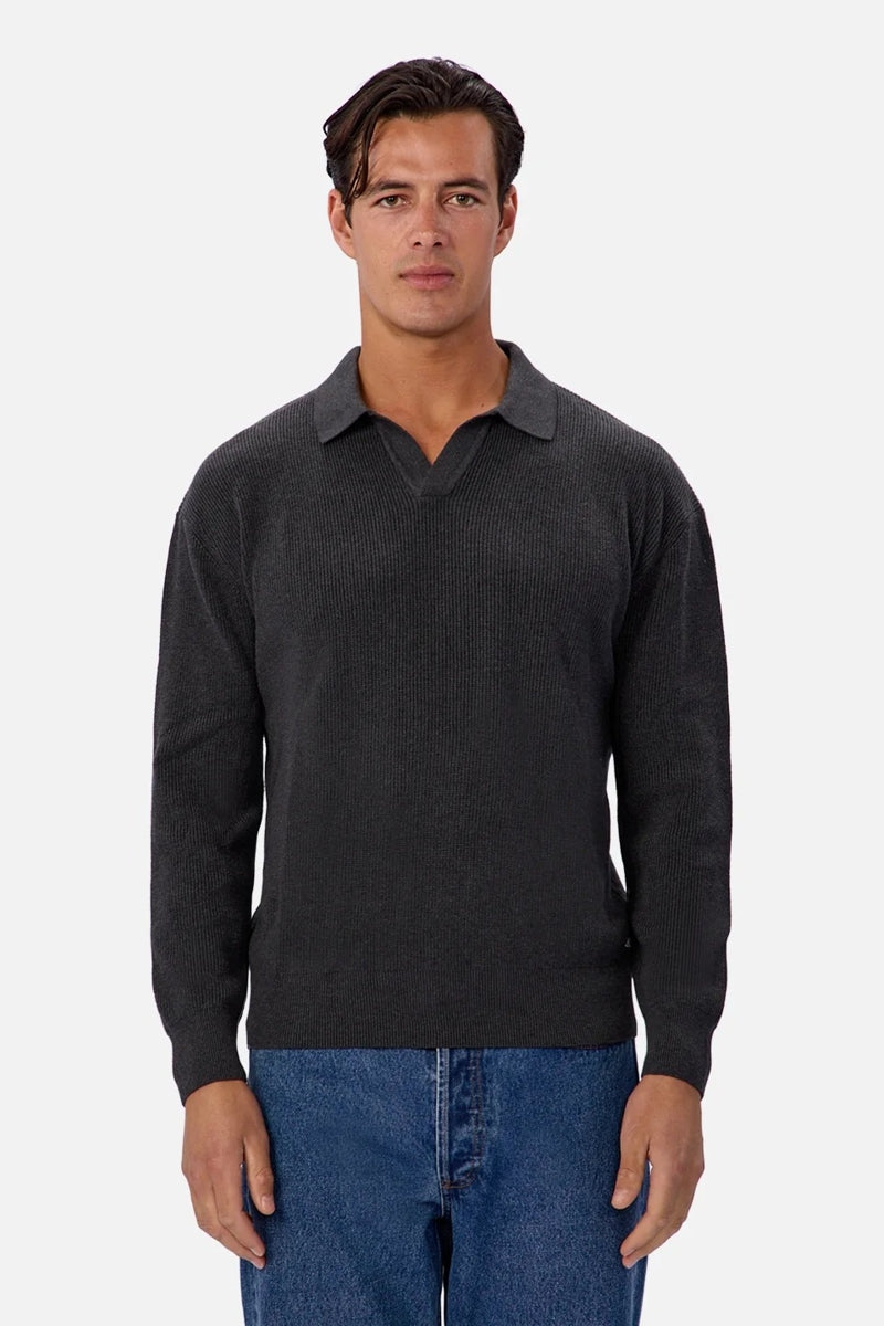 Wholesale,INDUSTRIE AUSTRALIA, INDUSTRIE AUSTRALIA Grey Sweater Polo, Grey, Small-42-TagSMedium-44-TagMLarge-46-TagLExtra Large-48-TagXLExtra Extra Large-50-TagXXL