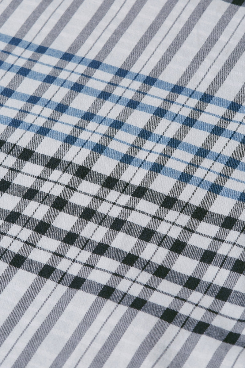 Wholesale,Scotch & Soda, Scotch & Soda Grey/ Blue Flannel Checked Shirt, Blue, Large-48-TagL