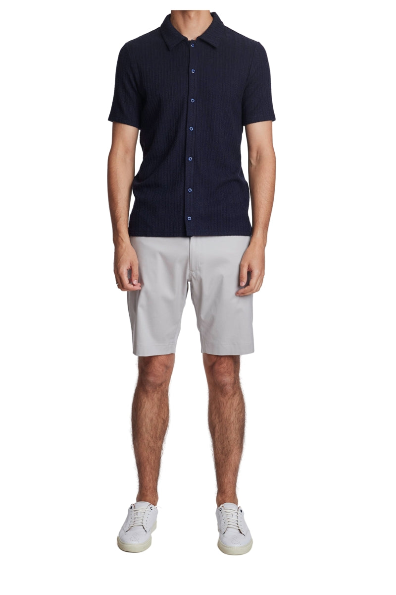 Wholesale,Paisley & Gray, Paisley & Gray Navy Pointelle Polo Shirt, Blue, Medium-42-TagL