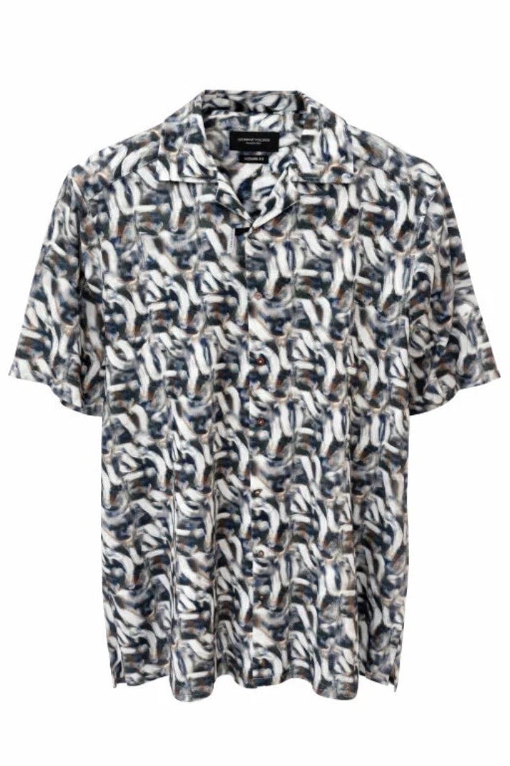 Wholesale,Luchiano Visconti, Luchiano Visconti Blue Multi Double Faced Soft Knit Shirt, Blue, Extra Large-50-TagXL