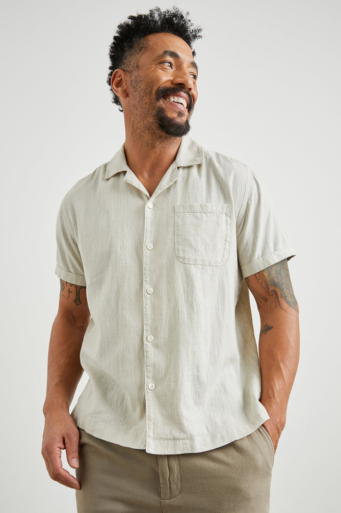 Wholesale,Rails, Rails Moss Birch Short Sleeve Shirt, Tan, Small-42-TagS