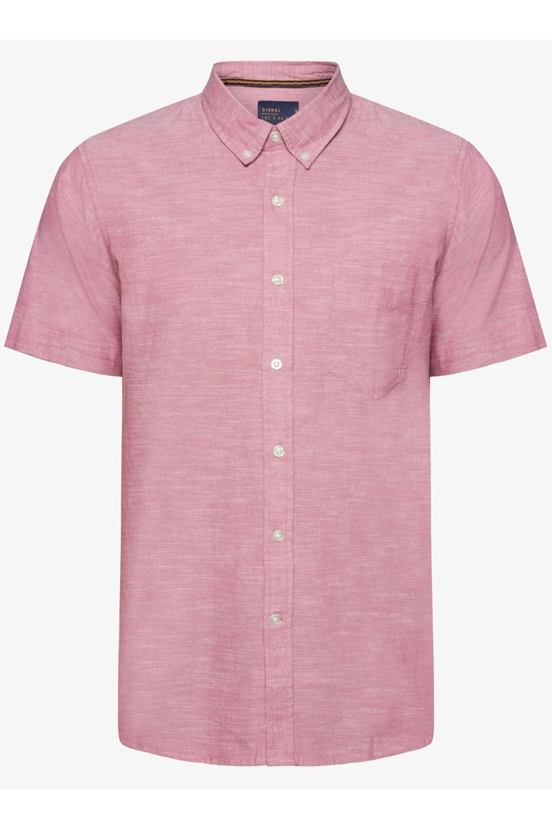 Wholesale,Signal Clothing, Signal Clothing Rose Linen Look Shirt, Pink, Extra Large-52-TagXL