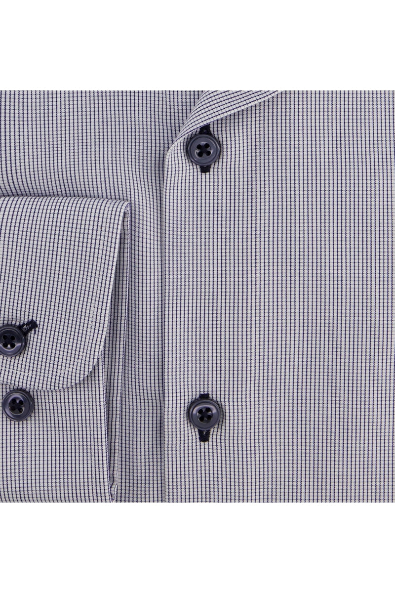 Direct From Brand,R2 Amsterdam, R2 Amsterdam Navy Vichy Check Non-iron Cotton Shirt, Blue, Small-40-Tag38