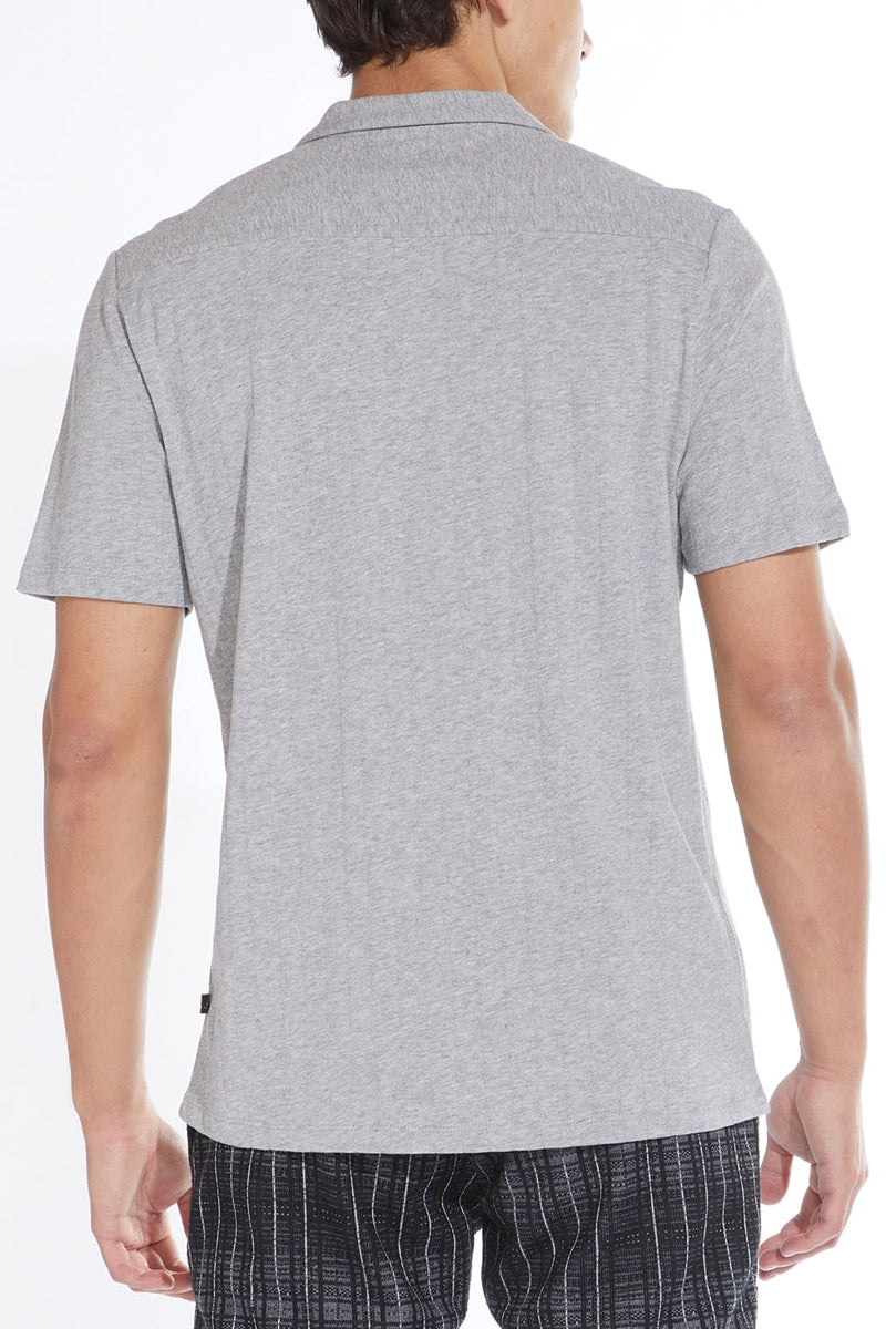 Wholesale,Civil Society, Civil Society Heather Grey Knit Pointelle Short Sleeve Shirt, Grey, Medium-43-TagM