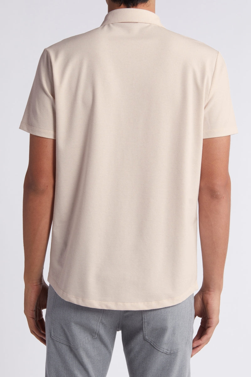 Wholesale,Robert Barakett, Robert Barakett Pink Slim Fit Microprint Textured Knit Shirt, Pink, Medium-43-TagMLarge-46-TagLExtra Large-48-TagXLExtra Extra Large-52-TagXXLSmall-41-TagS