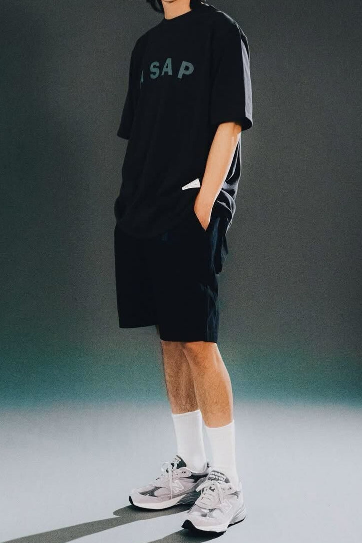 Direct From Brand,HUTCH ASAP, HUTCH BlackTwill Buckle Shorts, Black, 32W-9L-TagM