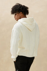 Kuwalla Light Cream Cable Hoodie