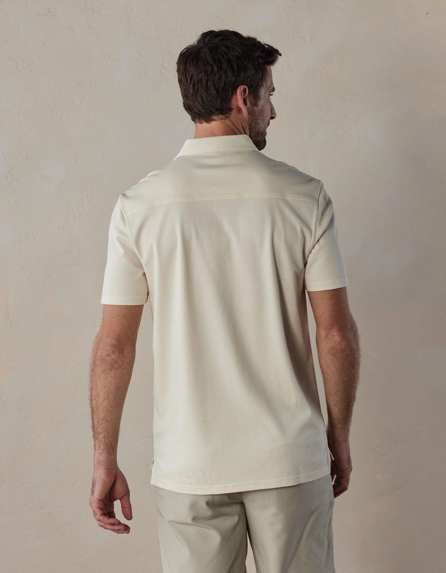 Wholesale,The Normal Brand, The Normal Brand Cream Mineral Red Stripe Chip Pique Polo, Cream, Medium-41-TagMLarge-43-TagLLarge-46-TagLExtra Large-46-TagXLExtra Extra Large-51-TagXXL