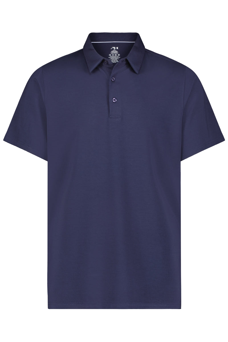 Wholesale,Luchiano Visconti, American Heritage Navy 4-way Stretch Performance Polo, Blue, Small-40-TagSMedium-42-TagMLarge-45-TagLExtra Large-48-TagXL