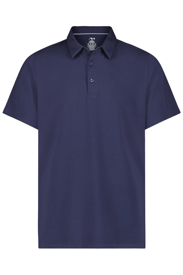 American Heritage Navy 4-way Stretch Performance Polo