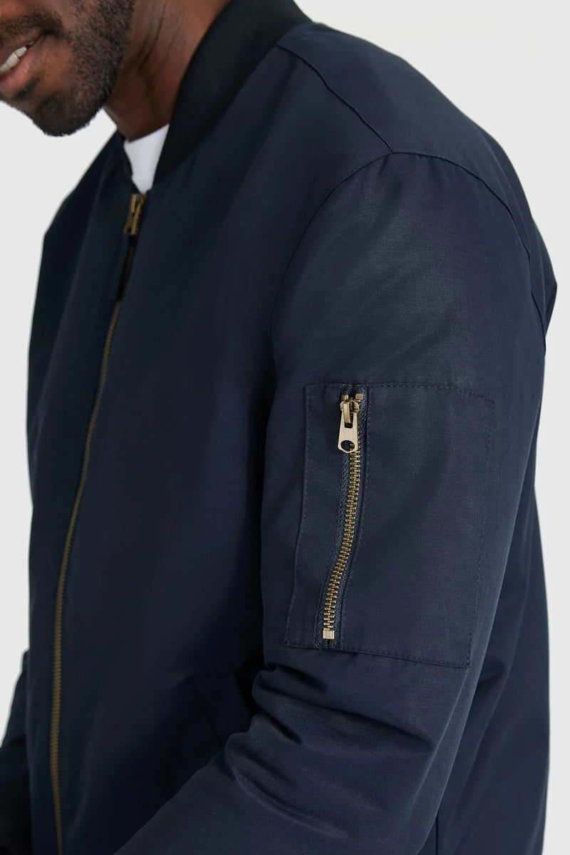 Wholesale,True Classic, True Classic Navy Bomber Jacket, Blue, Small-42-TagS