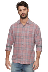 Flag & Anthem Red/Grey Plaid Vintage Soft Shirt