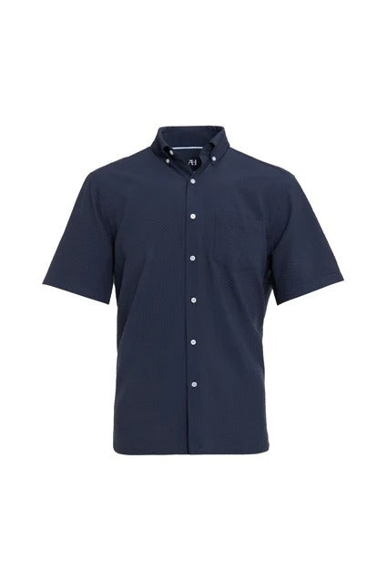 Wholesale,American Heritage, American Heritage Navy Seersucker Shirt, Blue, Medium-44-TagM