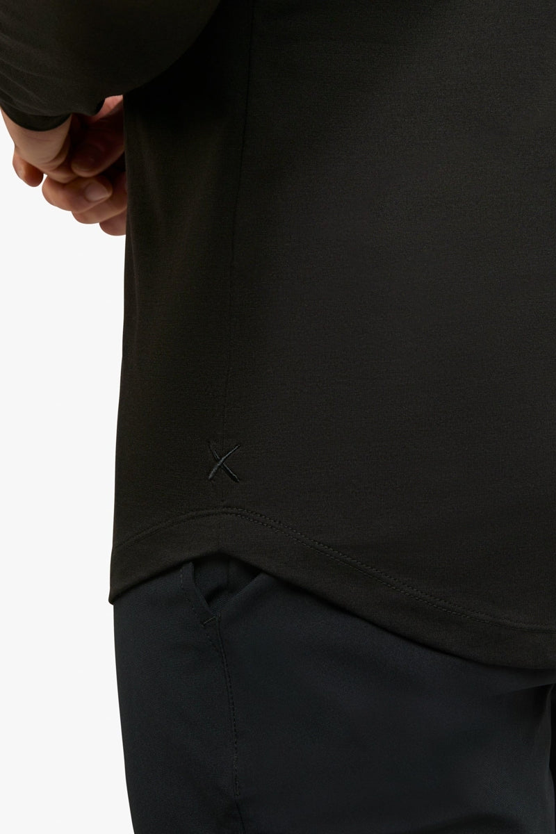 Wholesale,CUTS, CUTS Black Curve-Hem Buttery Soft Hoodie, Black, Medium-41-TagM