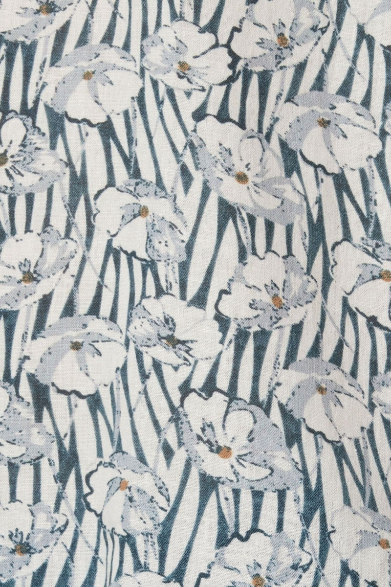 Wholesale,Signal Clothing, Signal Clothing Blue/White Floral Print Shirt, Blue, Extra Large-52-TagXL