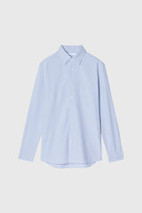 FYNE Light Blue Antibacterial Four-way Stretch Button Up Shirt